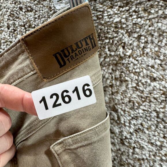 Duluth Trading Company Flex Fire Hose Pants Mens 34x28 Tan Canvas Workwear Adult - Picture 10 of 10